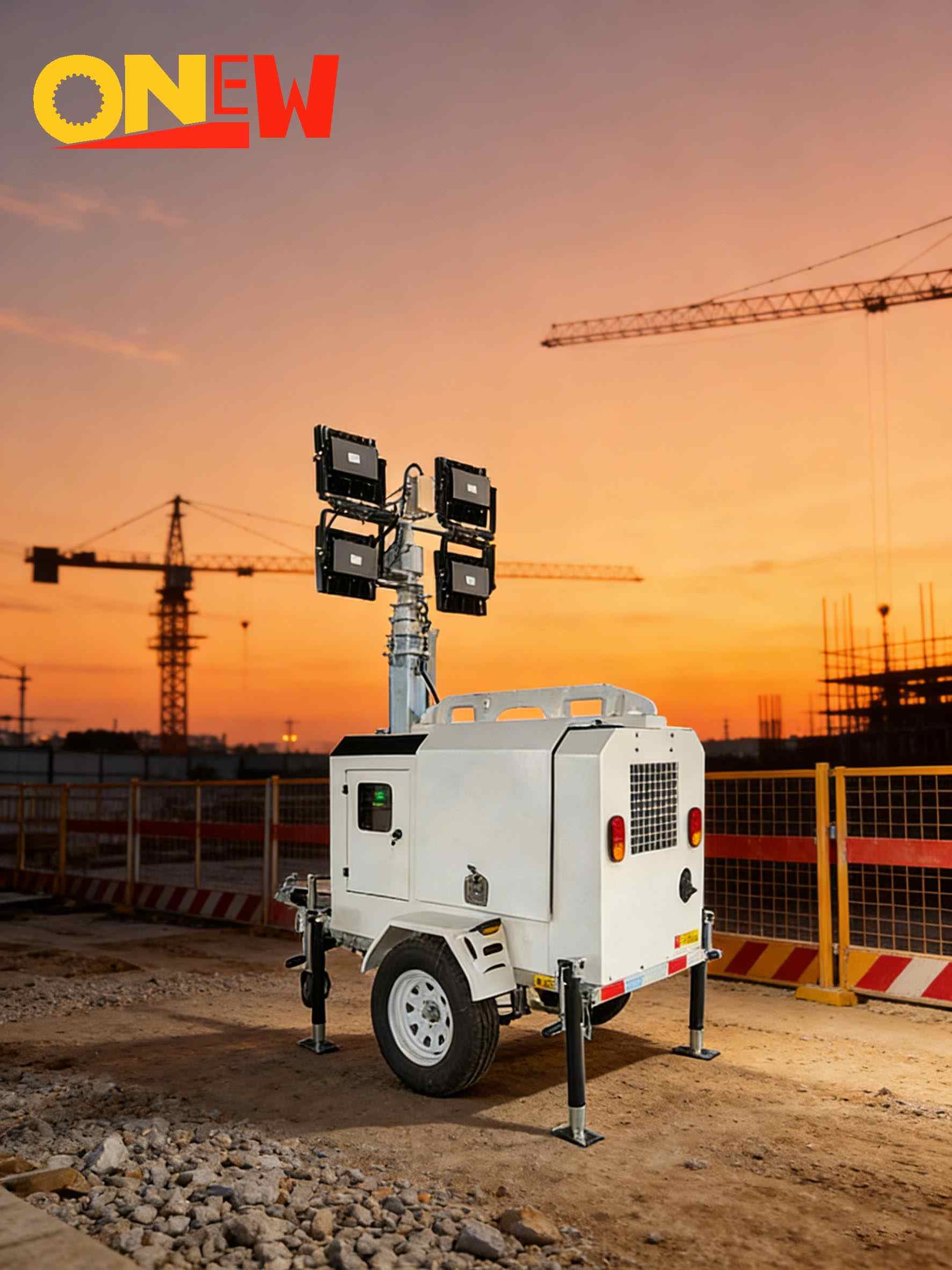 4 مصابيح LED برجية كوبوتا بقدرة 350 وات